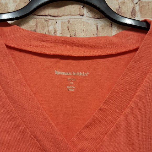 Woman Within Top with Pockets Size 1X  (22-24) - Picture 6 of 12